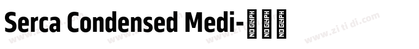 Serca Condensed Medi字体转换